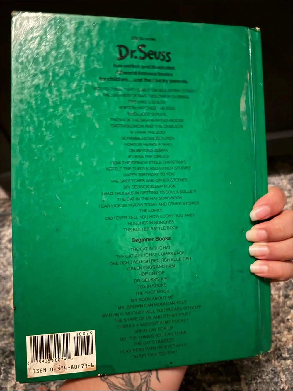 Dr. Seuss How The Grinch Stole Christmas - Red, Green, White Cover